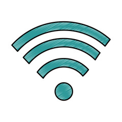 wifi signal isolated icon vector illustration design