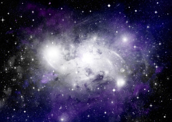 galaxy in a free space