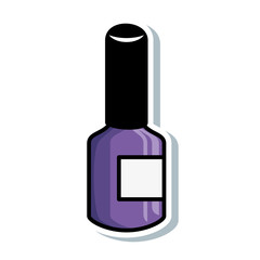 nailspolish bottle isolated icon vector illustration design