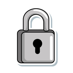 safe padlock isolated icon vector illustration design