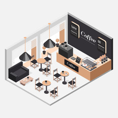 interior of coffee shop