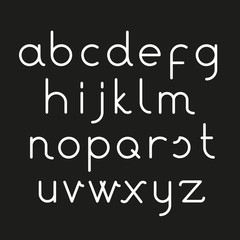 Obraz premium set alphabet Font