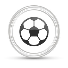 Obraz premium Weißer Button - Fußball