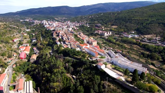 Bejar (Salamanca,España) desde el aire. Video aereo con drone