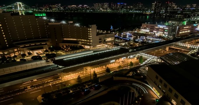 The Daiba of Tokyo, 4k Timelapse