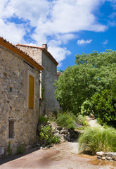 Fototapeta na wymiar Little village of Eus, one of the most beautiful villages of France