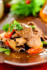 Beef stir fry