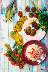 Tasty Indian food mix pakora