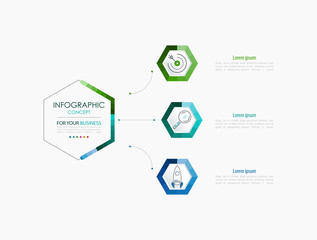 Vector infographic template. Business concept with options.