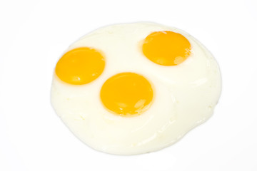 three eggs over easy