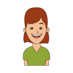 Woman profile cartoon