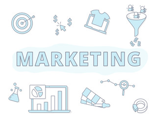 Marketing banner concept web