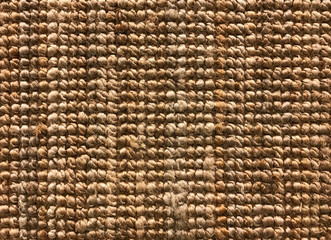 Woven carpet texture from sisal or natural fiber for background
