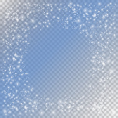 Shining sequins for framing on a transparent background.