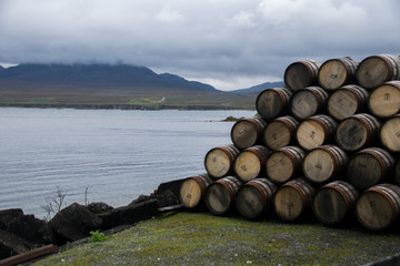mountain of barrels