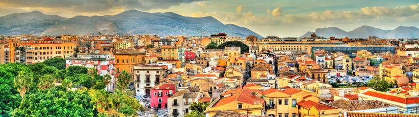 Naklejka premium Palermo as seen from the roof of the Cathedral - Sicily