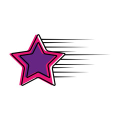 Obraz premium star fast isolated icon vector illustration design