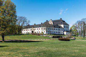 Castle of Tidö located outside Västerås, Sweden in springtime