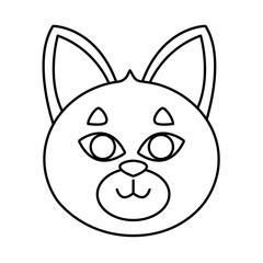 Cat head cartoon