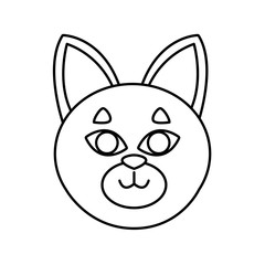 Cat head cartoon