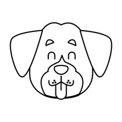 Dog head cartoon