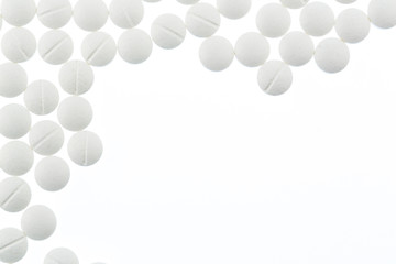 white tablets and copy space
