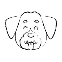 Dog head cartoon