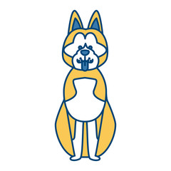 Fototapeta premium Cute dog cartoon