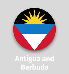 Fototapeta premium Antigua and Barbuda flag