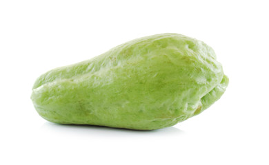 Chayote isolated on white background