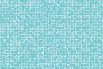 Pixel digital gradient background. Abstract light blue technology pattern. Dotted background with circles, dots, point small scale
