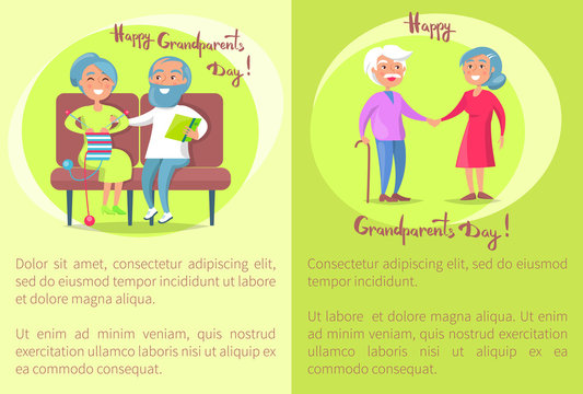 Happy Grandparents Day Senior Couple Walk Together - Powered by Adobe