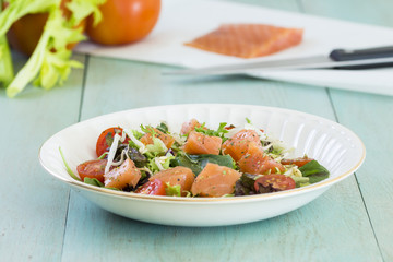 Smoken salmon salad