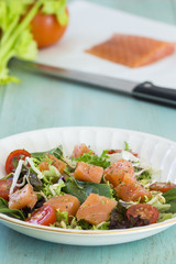 Smoken salmon salad
