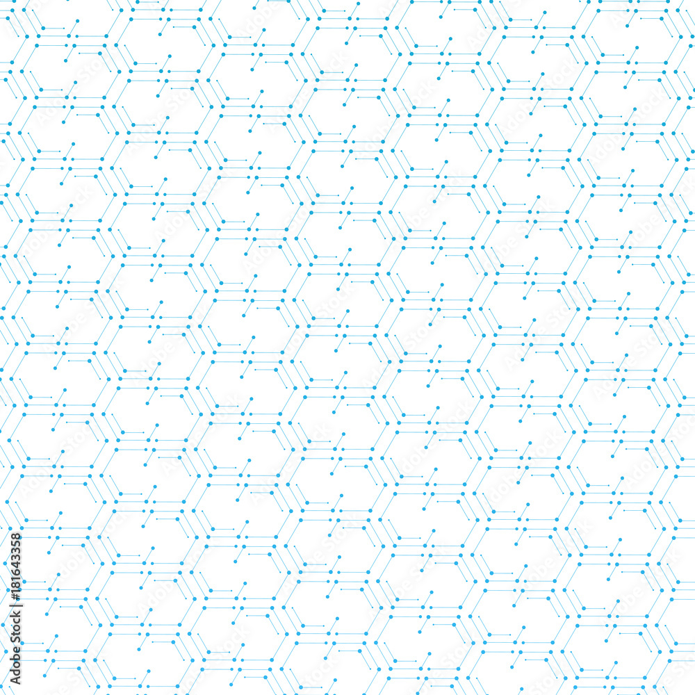 Aufkleber Vector background of hexagons