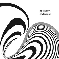 Abstract circle creative geometric vector background. Modern design black and white pattern.