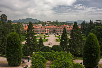 Fototapeta premium Public gardens of Estense Palace, in Varese