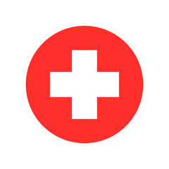 first aid icon vector