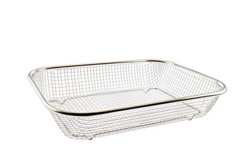 Obraz premium Stainless basket / Stainless basket on white background.