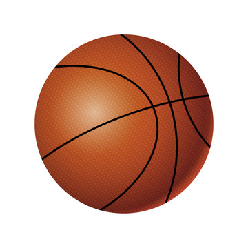 Basketball - modern vector realistic isolated object