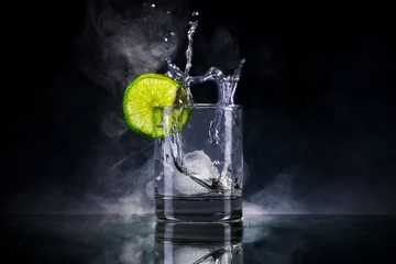 Foto op Plexiglas Gin mit Eis © Dominik Maier