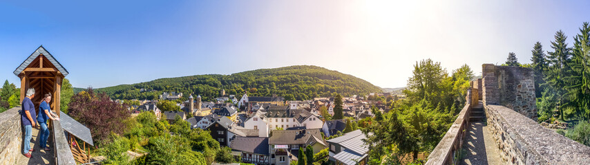Fototapeta na wymiar Panorama über Bad Münstereifel 
