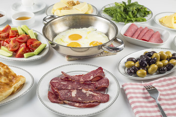 Traditional Delicious Turkish Breakfast