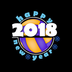 volleyball  and New Year 2018
