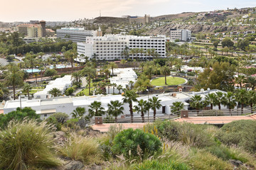 View of San Augustin. Gran Canaria.  Spain.
