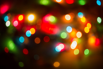 blurred of christmas light.