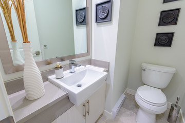 Fragment of a luxury bathroom