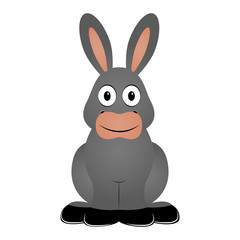 Isolated donkey icon