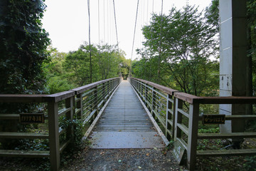 Obraz premium 愛媛県内子町 からり橋