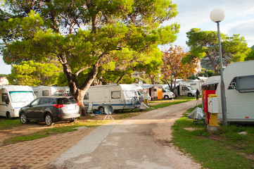 Campers at the campsite